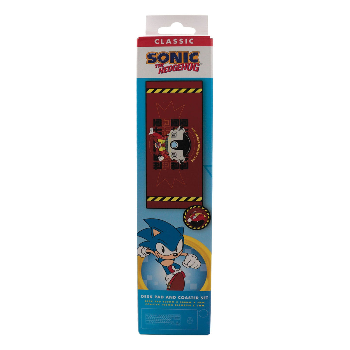 Sonic the Hedgehog Dr. Eggman XL Desk Pad & Coaster Set | Fanattik