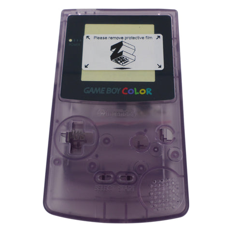 Modified complete housing shell for IPS LCD screen Nintendo Game Boy Color console replacement - Atomic Purple | ZedLabz