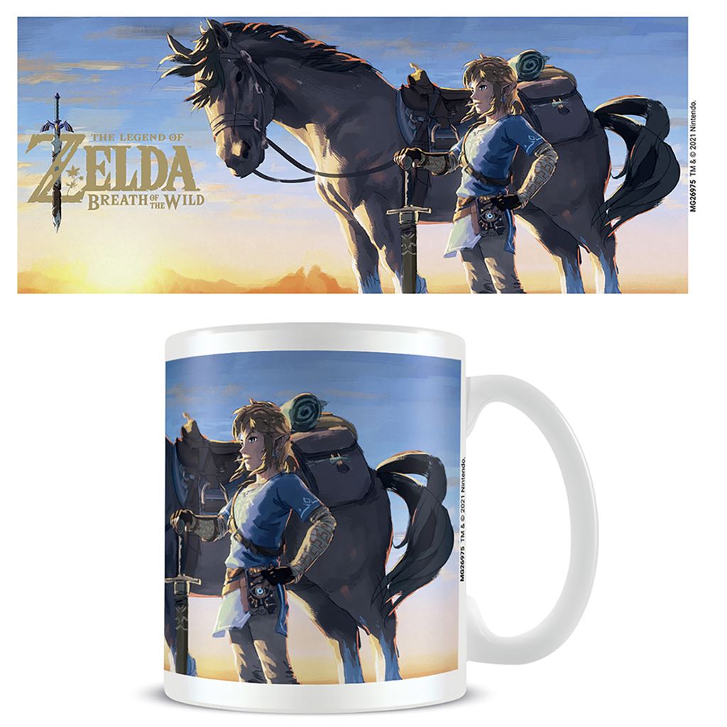 The Legend of Zelda: Breath of the Wild horse official mug 11oz/315ml white ceramic | Pyramid