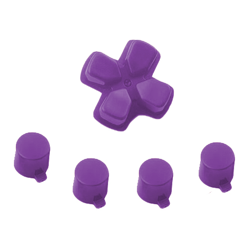 Button set for Sony PS4 controllers d-pad & action replacement - purple | ZedLabz