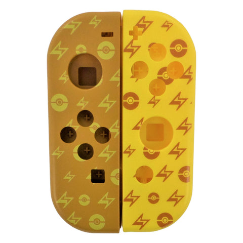 Replacement housing shell for Nintendo Switch Joy-Con controllers - Pokemon Pikachu brown & yellow | ZedLabz