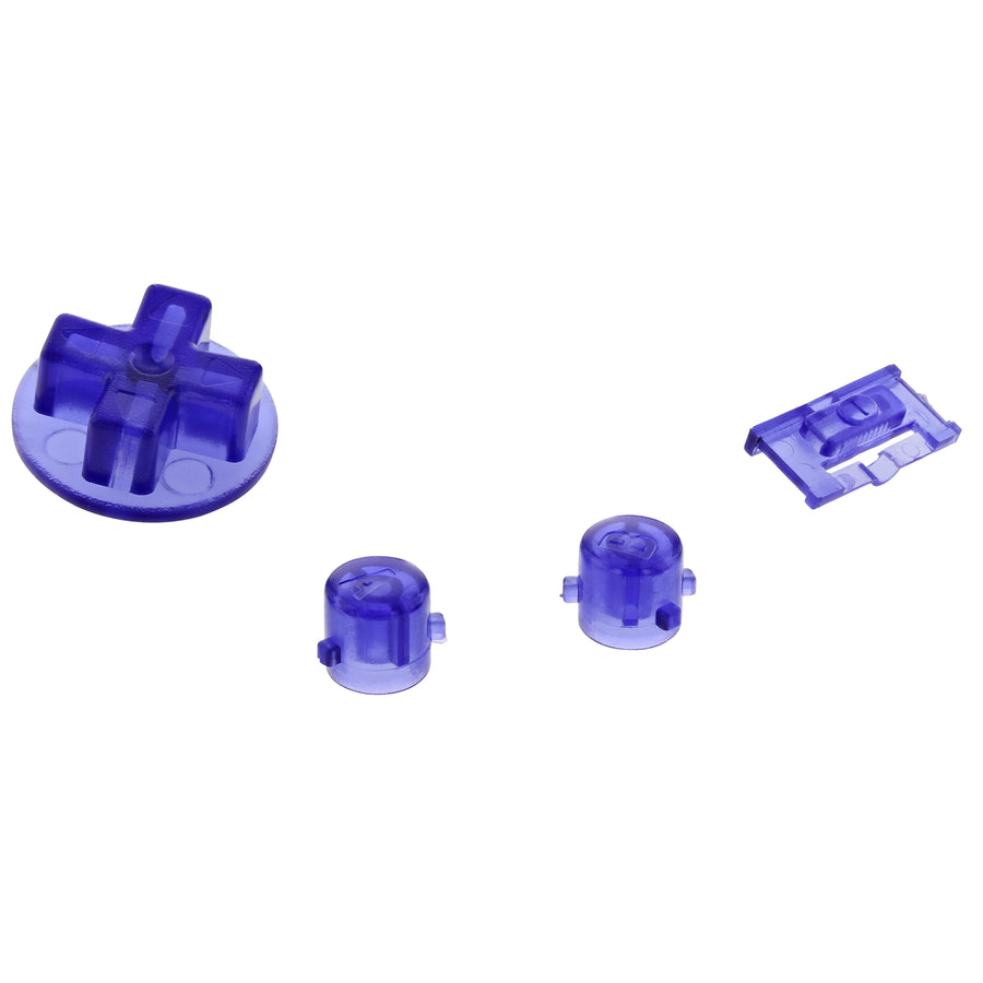Replacement Button Set For Nintendo Game Boy Advance - Clear Purple | ZedLabz