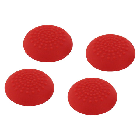 ZedLabz convex soft silicone thumb grips for Sony PS4 controller analog sticks - 4 pack red