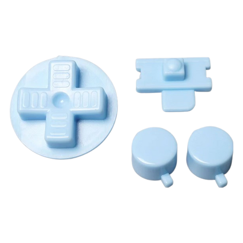 Button set for Nintendo Game Boy DMG-01 console A B D-Pad Power switch replacement - Light Blue | Funnyplaying