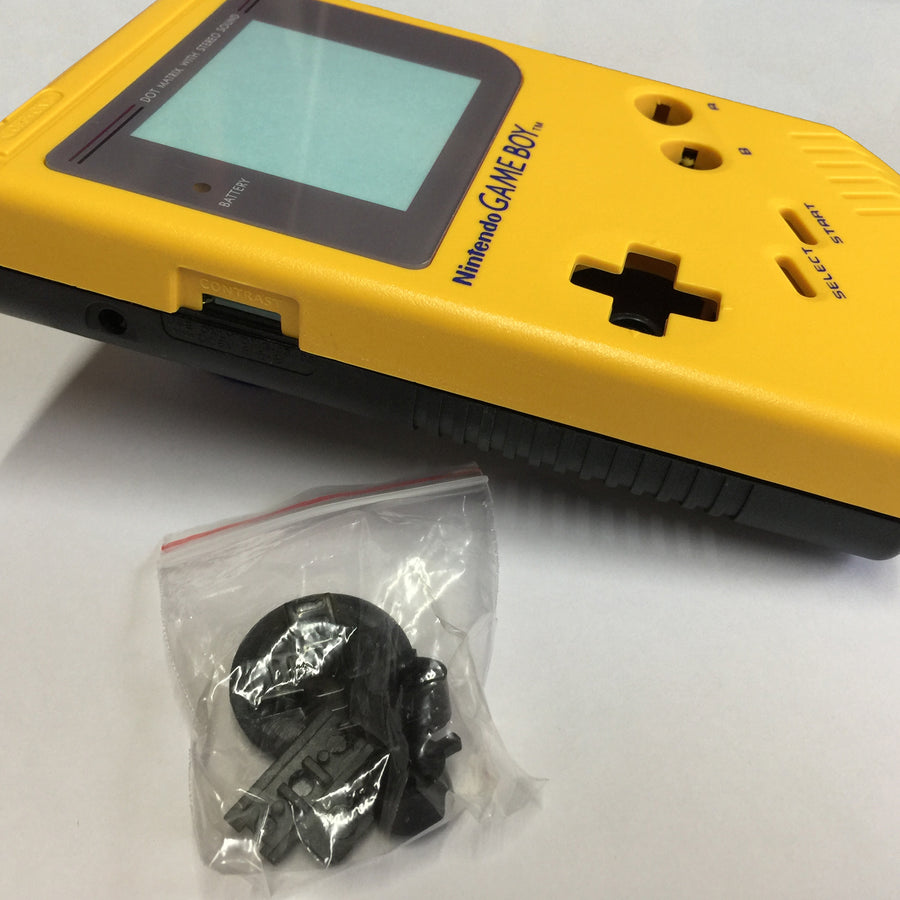 ZedLabz two tone replacement housing shell case mod kit for Nintendo Game Boy DMG-01 - yellow & black