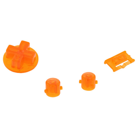 Replacement Button Set For Nintendo Game Boy Advance - Clear Orange | ZedLabz