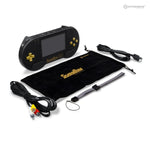 SupaBoy portable handheld Snes Console, compatible with Super NES & Super Famicom game cartridges, NTSC & PAL - Black Gold | Hyperkin