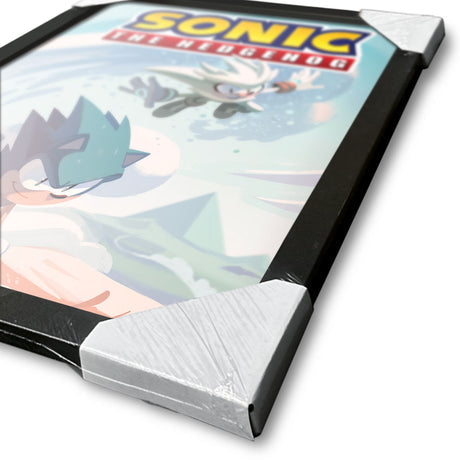 Sonic the Hedgehog Wave framed collector print 30 x 40cm | Pyramid