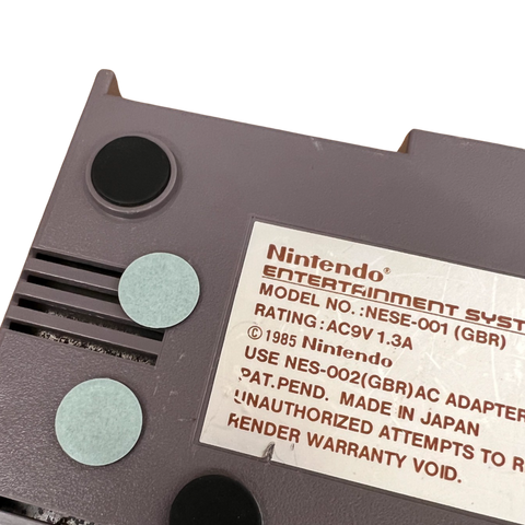Replacement rubber feet set for Nintendo NES with self adhesive back - Black | ZedLabz