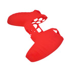 Cover grip for Sony PS5 controller soft silicone rubber skin with ribbed handle - Red | ZedLabz