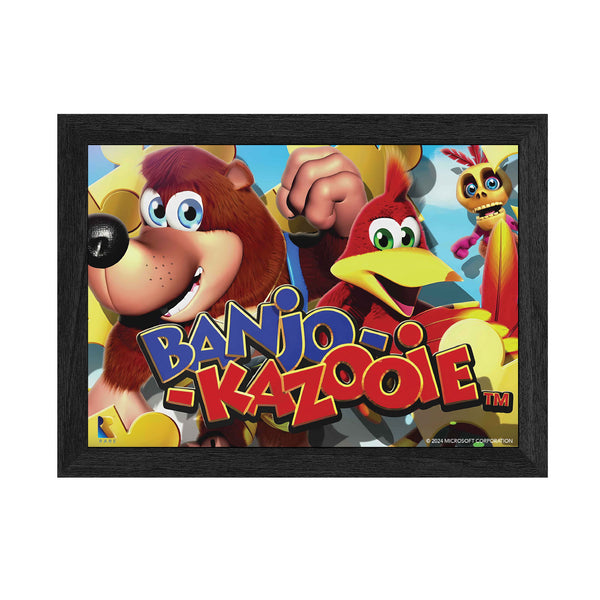 Banjo-Kazooie Dynamic Duo Plax lenticular frame wall art officially licensed 10"x12" inch (25x30cm) | Pixel Frames