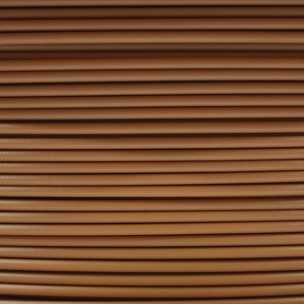 3D printer PLA filament 1.75mm 1KG roll - UK made eco friendly - Caramel brown | 3DQF
