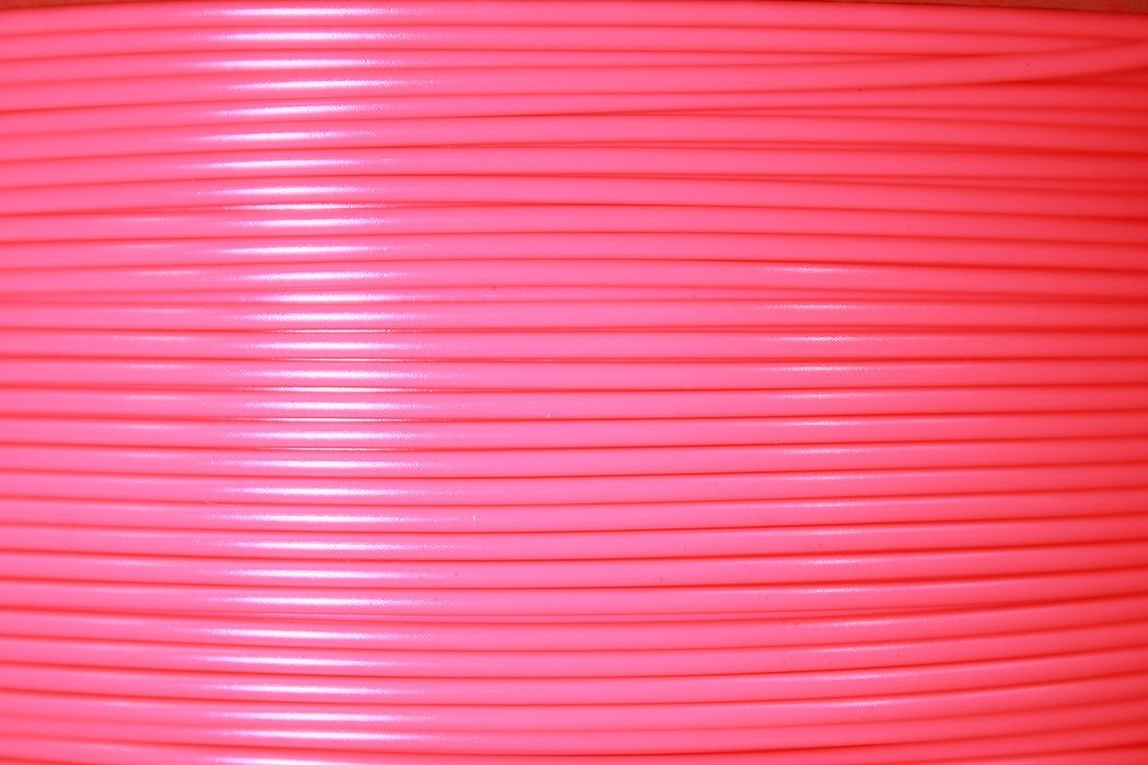 3D printer PLA Plus (PLA+) filament 1.75mm 1KG roll - UK made eco friendly - Hi - Vis Pink | 3DQF - 2