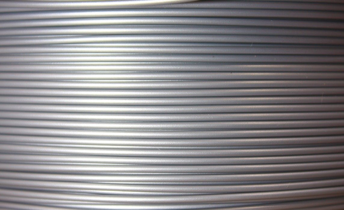 3D printer PLA Plus (PLA+) filament 1.75mm 1KG roll - UK made eco friendly - Metallic Silver | 3DQF - 2