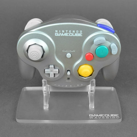 Display stand for Nintendo GameCube WaveBird controller - Frosted Clear | Rose Colored Gaming