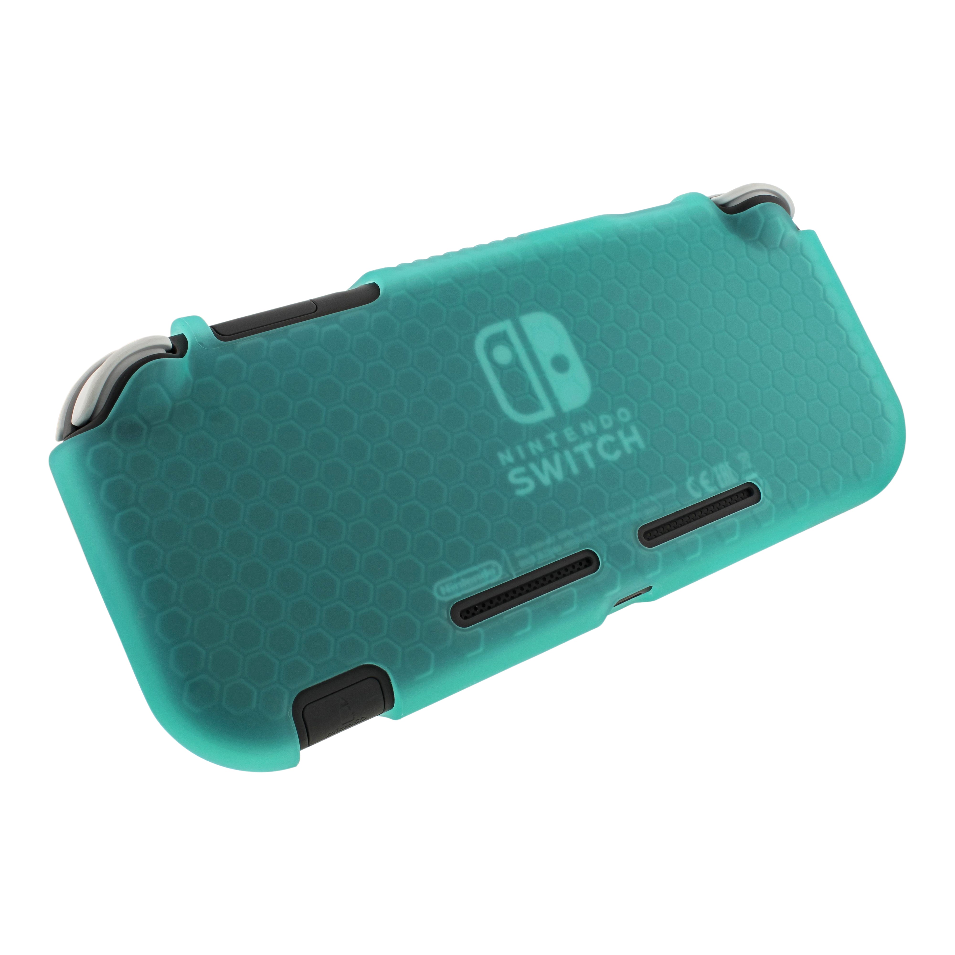 Flexi gel protective case for Nintendo Switch Lite (2019 model) premium soft TPU shock absorbing bumper protector cover – Turqouise | ZedLabz