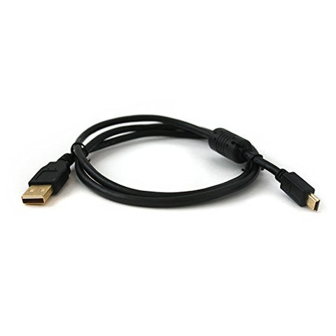USB charging cable for Sony PS3 controller 3m gold plated mini extra long charge & play lead - Black | ZedLabz