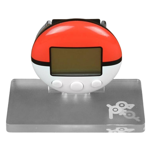 Display stand for Pokemon Portable PokeWalker console - Frosted Clear | Rose Colored Gaming