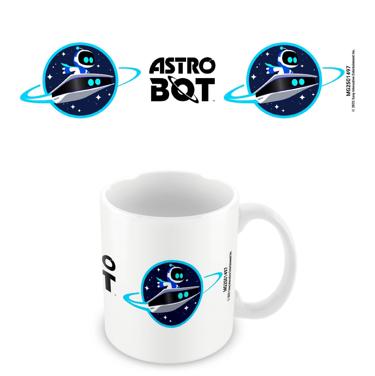 PlayStation Astro Bot ship icon official mug 11oz/315ml white ceramic | Pyramid