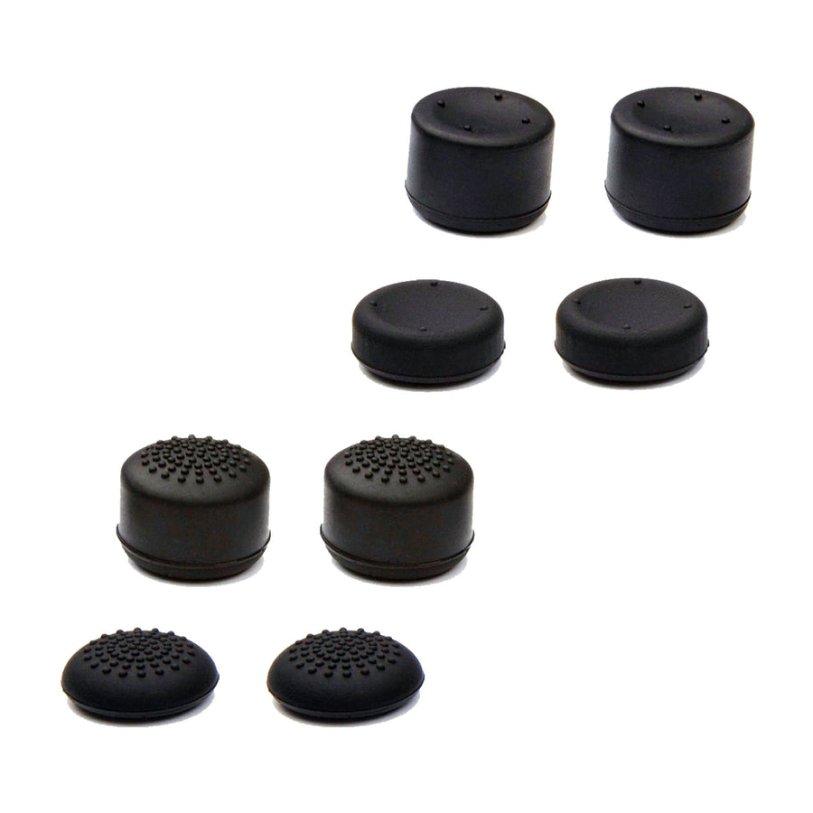 ZedLabz concave & convex silicone thumb cap grips for PS4 - 8 pack black