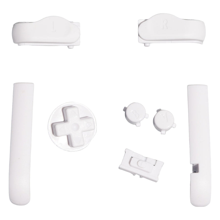 Button set for Nintendo Game Boy Advance handheld console complete set - White | Funnyplaying