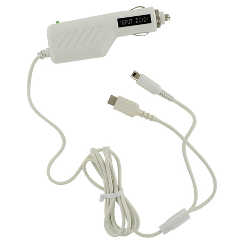ZedLabz 12v car charger adaper for Nintendo DS Lite, DSi, 2DS & 3DS - White