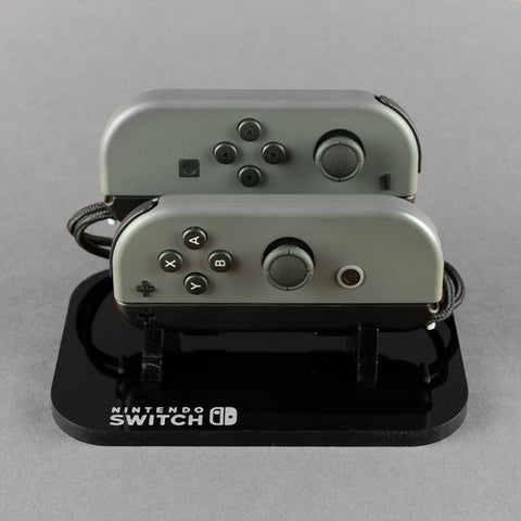 Display stand for Nintendo Switch Joy-Con controller DUO - Frosted Clear | Rose Colored Gaming