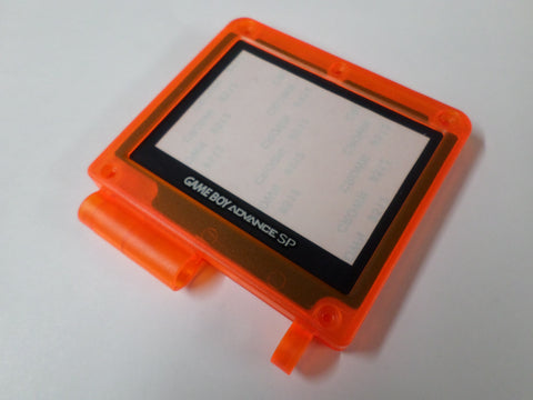 Replacement housing shell kit for Nintendo Game Boy Advance SP GBA - clear orange | ZedLabz