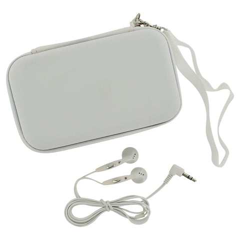 ZedLabz Eva case & headphones for Nintendo DS Lite, DSi & 3DS - White