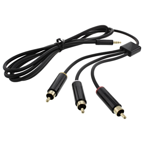 ZedLabz 1.8M composite AV to RCA cable for Microsoft Xbox 360 E 6FT wire