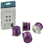 Aluminium Metal Bullet Action Button Set For Sony PS4 Controllers - Purple | ZedLabz