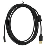 Controller charging cable for PS4 Sony 3m USB charger charge & play lead gold plated with FlushFit friction locking connector | ZedLabz
