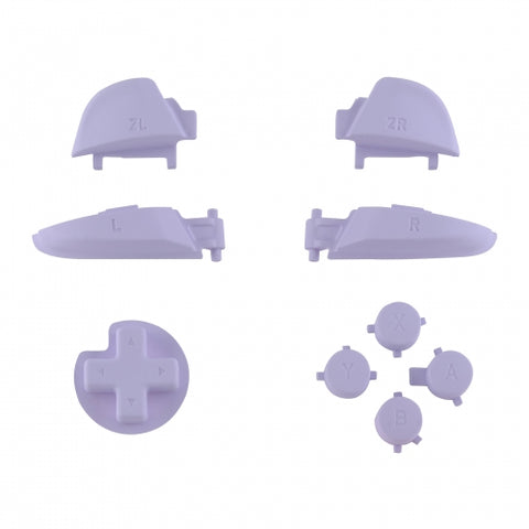 Replacement Soft Touch Button Set For Nintendo Switch Pro Controller - Light Purple | ZedLabz