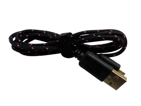 USB cable for PS Vita Micro 1.2M lead KeKe - Black & Pink | ZedLabz
