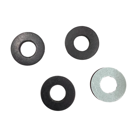 Replacement rubber feet set for Neo Geo AES with screw access self adhesive - Black | ZedLabz