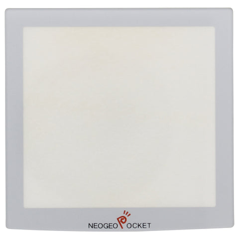 Replacement plastic screen lens cover for Neo Geo Pocket with adhesive - silver | ZedLabz