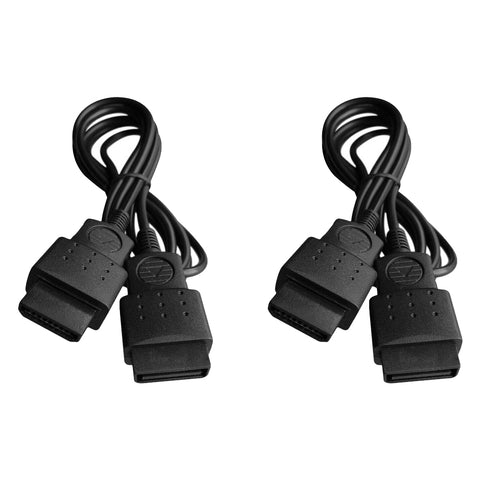 ZedLabz 1.8M extension cable lead for Sega Saturn controllers 6FT wire - 2 pack