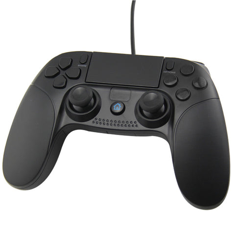 Wired Controller for Sony PS4 PlayStation 4 double shock vibration 2m cable - black | ZedLabz