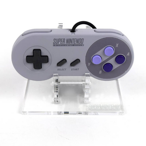 Display stand for Nintendo SNES controller - Crystal Clear | Rose Colored Gaming