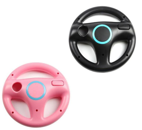Racing Steering Wheel for Nintendo Wii controller wireless - Black & Pink | ZedLabz