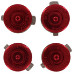 Aluminium Metal Bullet Action Button Set For Sony PS4 Controllers - Red | ZedLabz