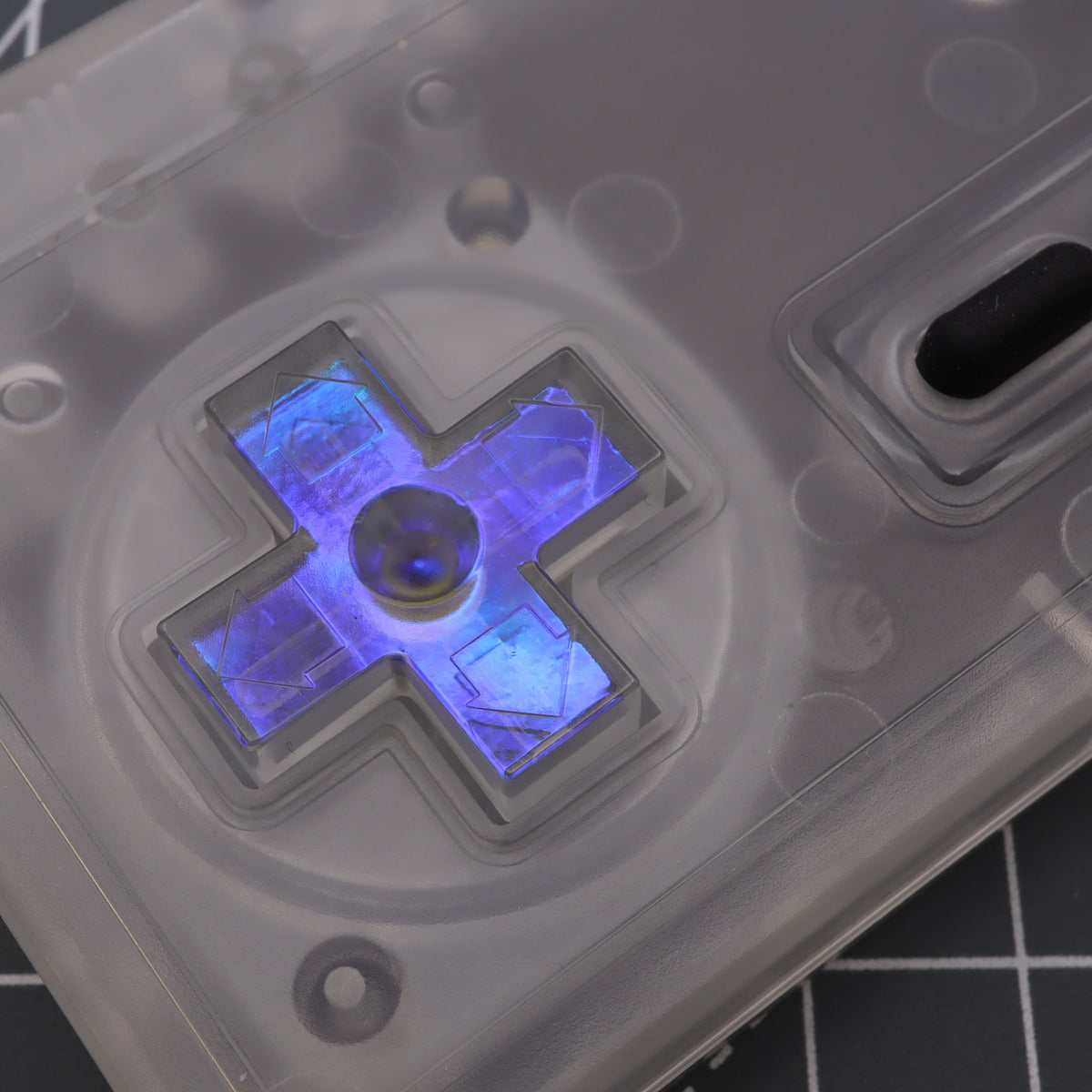 Hand cast custom resin buttons for Nintendo NES controller NES-004 (also fits Game Boy DMG-01) - Midnight Opal | Lab Fifteen Co