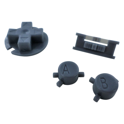 Replacement Button Set For Nintendo Game Boy Color - Dark Grey | ZedLabz