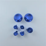 Replacement Metal Thumbsticks & Bullet Buttons Set For Xbox 360 Controllers - Blue | ZedLabz