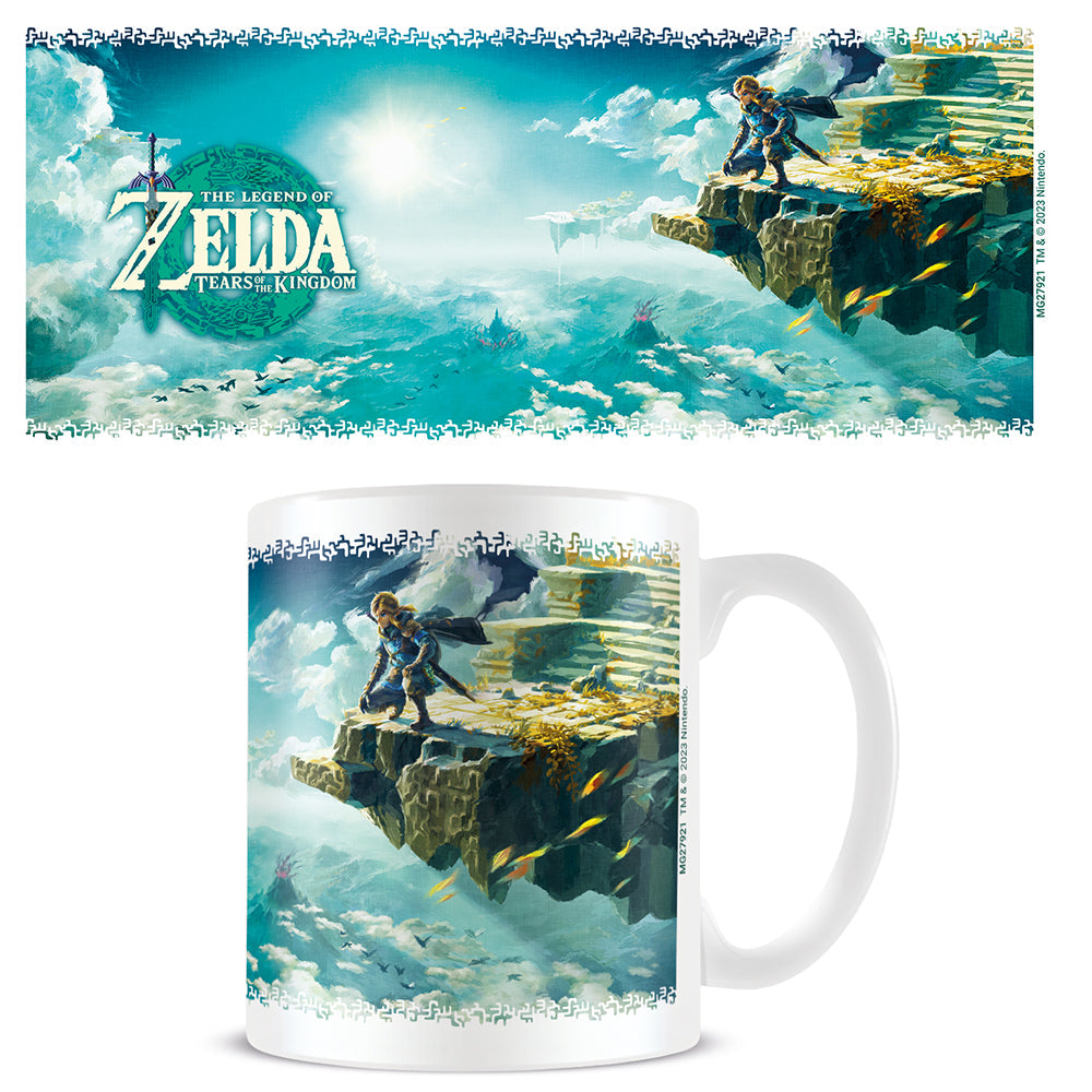 The Legend of Zelda: Tears of the Kingdom Hyrule skies official mug 11oz/315ml white ceramic | Pyramid