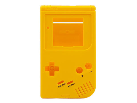 Front & Back housing shell for Nintendo Game Boy DMG-01 Original console - Super Famicom Yellow | Retro Modding