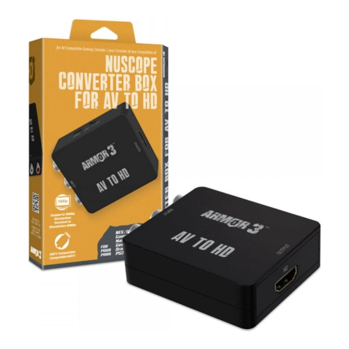 NuScope AV to HD converter box for retro consoles 1080p / 720p | Armor3