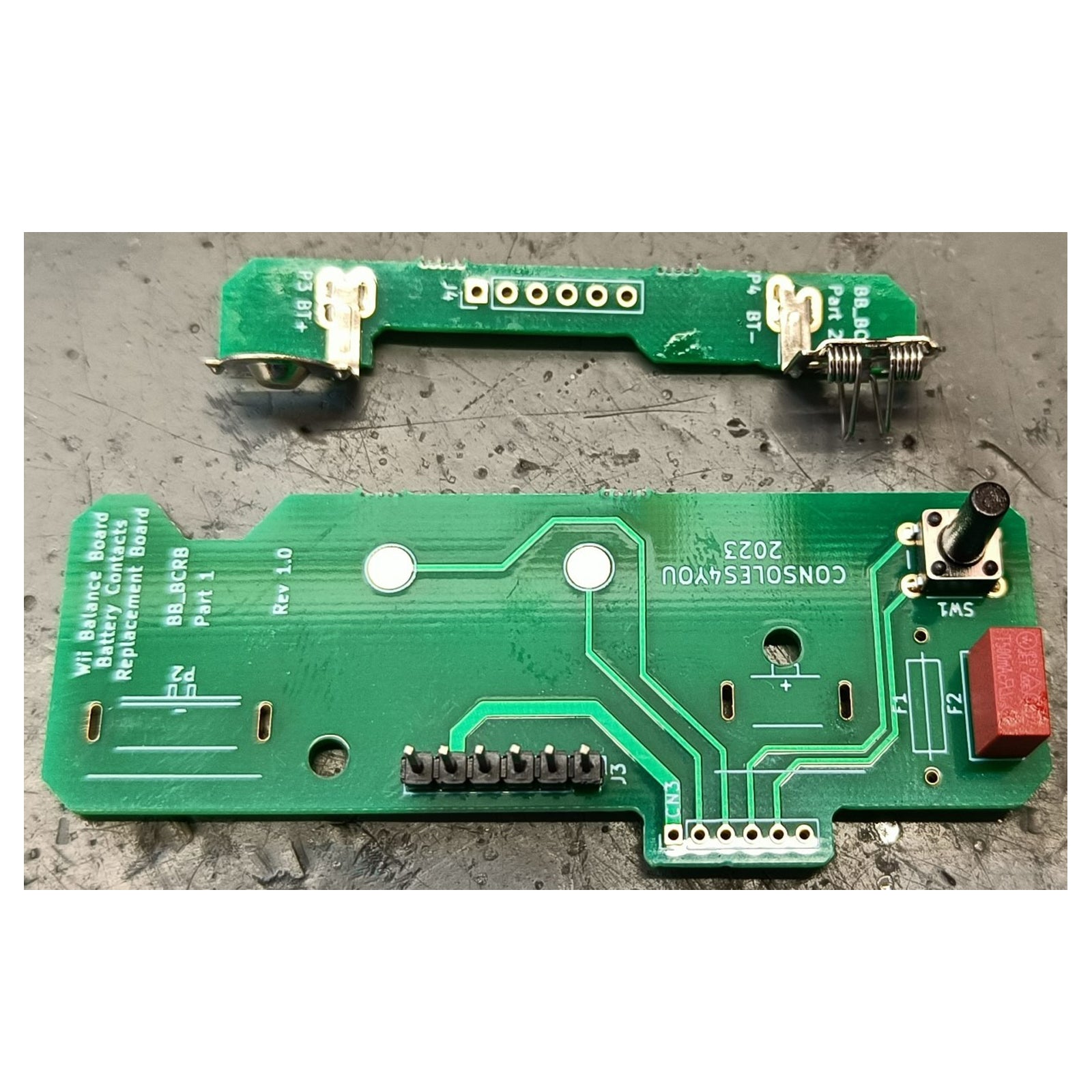 Replacement battery contact & sync PCB board rebuild kit for Nintendo Wii balance board | Retroverse