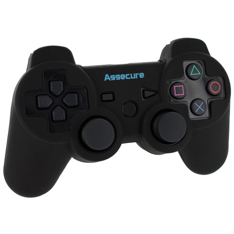 Protective case for Sony PS3 controller pro silicone gel skin cover grip - Black | ZedLabz
