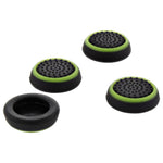 Thumb grips for PS4 Sony controller dotted stick cover grip caps - 4 pack green & black | ZedLabz